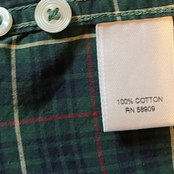 Roundtree & Yorke Long Sleeve Plaid Button Down Shirt size LT - Picture 12 of 13